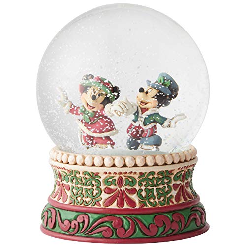 Disney Tradition 6002832 - Mickey & Minnie navidad, bola de nieve