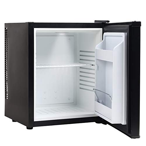 Display4top Mini frigorífico, Nevera mini, Portatil, Silenciosa, Minibar, Negro (28L)