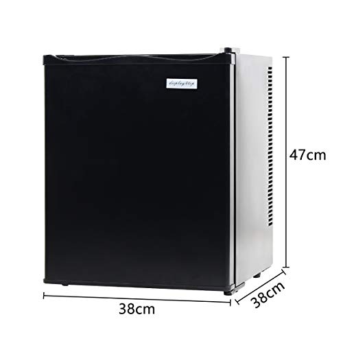 Display4top Mini frigorífico, Nevera mini, Portatil, Silenciosa, Minibar, Negro (28L)