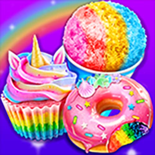 DIY Unicorn Food -Unicorn Cupcake ,Unicorn Donut&Unicorn Snowcone