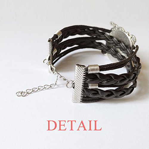 DIYthinker Z - Pulsera de piel con diseño de fruta naranja