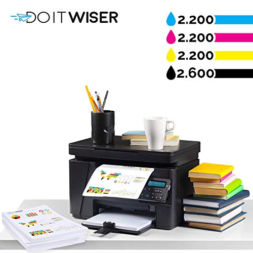 Do it wiser TK5230 TK-5230 Cartuchos de Tóner Compatibles para Kyocera ECOSYS P5021cdn P5021cdw M5521cdn M5521cdw - Negro: 2600 Páginas, Colores: 2200 Páginas - (Negro, Cian, Magenta, Amarillo)