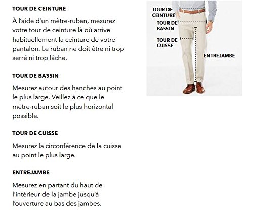 dockers Alpha Original Slim-Stretch Twill Pantalones, Marrón (New British Khaki 0432), 33W / 32L para Hombre