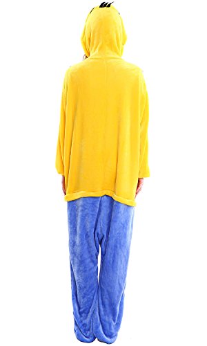 Dolamen Adulto Unisexo Onesies Kigurumi Pijamas, Mujer Hombres Traje Disfraz Animal Pyjamas, Ropa de Dormir Halloween Cosplay Navidad Animales de Vestuario (Large (65 "-68.8"), Minions)