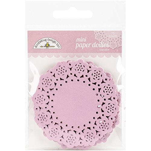 Doodlebug 4596 Mini Doilies, Multicolor, 75 Unidades