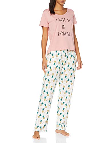 Dorothy Perkins Woke UP IN Paradise Set Conjuntos de Pijama, Rosa (Pink 145), 34 ES (tamaño Fabricante: XS) para Mujer