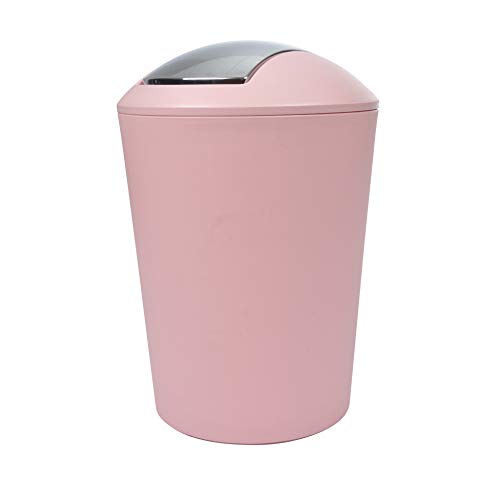 Douceur d'Intérieur 6PSB050RS Flic Flac - La Basura de Color Rosa con Recubrimiento en Polvo, 5,6 L