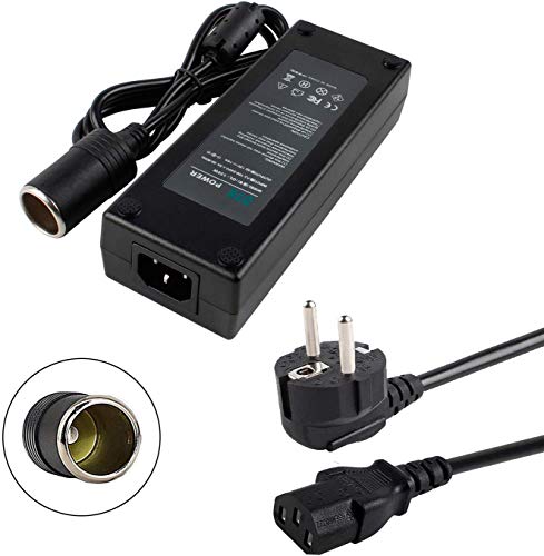 DTK Adaptador Corriente Convertidor Potencia Convertidor Tensión 12V 10A 120W Caja refrigeración Cargador para móvil AC DC Adapt Negro Fuente de alimentación Cargadore adaptadore