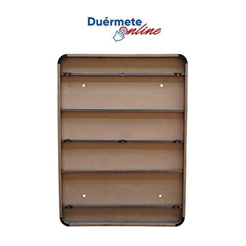 Duérmete Online Pack Ahorro Colchón Viscoelástico Goa Reversible + Base Tapizada 3D Reforzada 5 Barras de Refuerzo y Válvulas de Ventilación con 6 Patas, Chocolate, 90x180