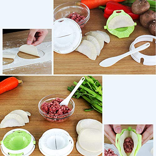 Dumpling Maker, 3 en 1 Kit de moldes para Dumpling, Prensa para ravioles Dough Pastry Pie Dumpling Maker Gyoza Molde Herramienta para moldes, Fácil y ecológico Molde Dumpling, Utensilios de cocina