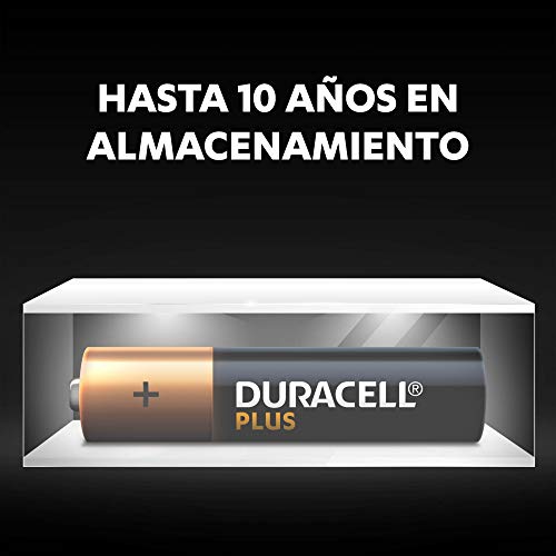 Duracell Plus AAA - Pilas Alcalinas paquete de 8, 1.5 Voltios LR03 MN2400
