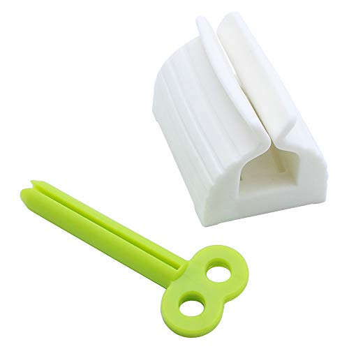 DXLing 6 Piezas Exprimidor de Pasta de Dientes Clips de Soporte Tubo de Plástico Universal Enrollable y Simple Extrusor de Tubo Rotación Fácil Pasta de Dientes Dispensador para Accesorios de Baño