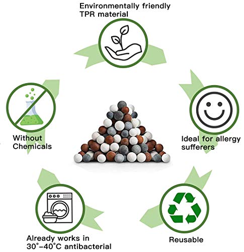 DYBOHF Bola de Lavado, Bola Eco Magic para Lavadora - Bola Lavandería Moléculas de Aniones Respetuosas con el Medio Ambiente Liberadas - hasta 1000 de Lavado