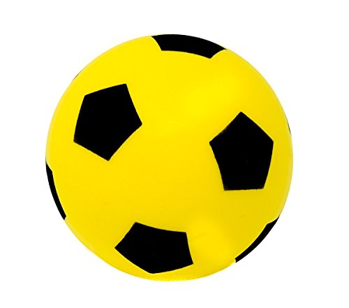 E-Deals Paquete de Tres 20 cm (tamaño 5) Suave Esponja de Espuma Cubierta Exterior del balón de fútbol Fútbol - (Pack Incluye 1 Azul, 1 Rojo y 1 Amarillo)