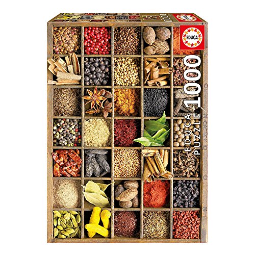 Educa Borras - Genuine Puzzles, Puzzle 1.000 piezas, Especias (15524)