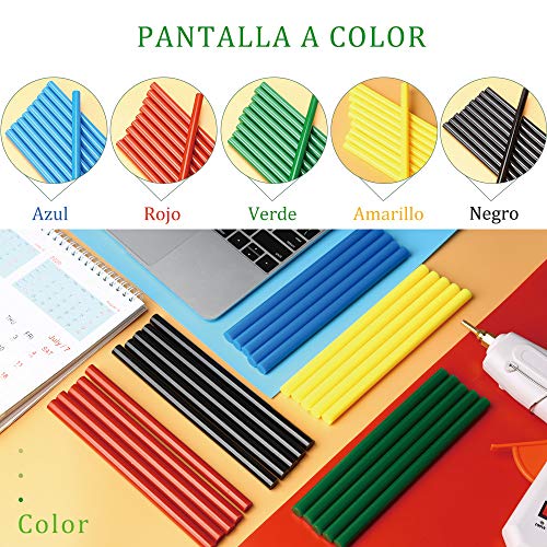 E·Durable Pegamento Termofusible 50pcs 5 colors 19cm Longitud para Pistolas de Encolar Caliente