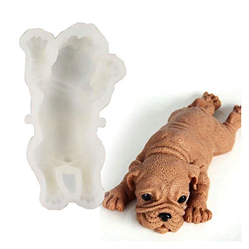 Egurs Molde de Silicona para Tartas con Forma de Perro, 3D, para Hacer Fondant, Chocolate, Mousse, 6 Pulgadas