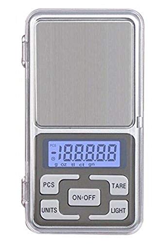 Eidyer Báscula de Bolsillo, con Tapa 200/0.01g Función Tara, Pantalla LCD fácil de Leer, pequeño Volume para joyería de Cocina, Drogas, té, Polvo de Hornear, café y Otros (200 x 0.01g)