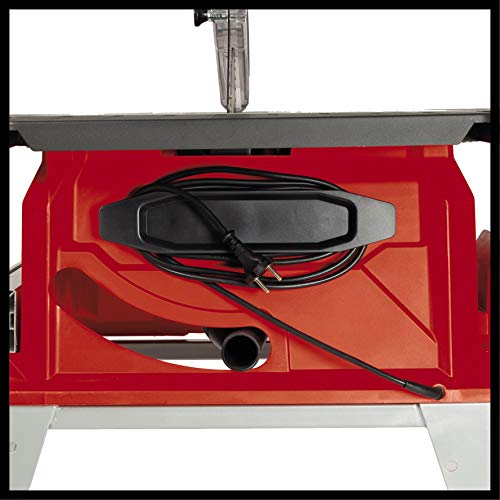 Einhell Sierra de mesa circular TE-TS 250 UF (máx. 2000 W, función de carro, Ø250 x Ø30 mm hoja, arranque suave, mesa de aluminio, ampliaciones de la mesa, tope paralelo/angulado)