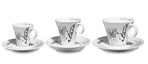 El Globo café & mucho más Juego de Tazas de Ítaca 6 Unidades de Porcelana (Grande)