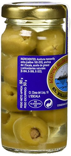 El Xillu L'Escala - Aceituna Rellena de Filete de Anchoa - 90 g