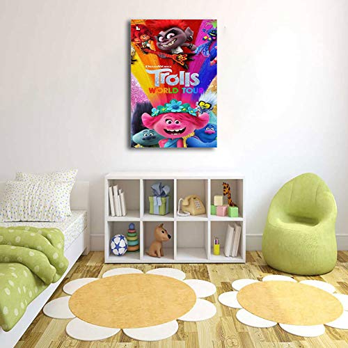 Elliot Dorothy Trolls World Tour Office Decoración de pared para oficina, arte de 12 x 16 pulgadas Trolls World Tour Movie, póster para dormitorio de niños y niñas, estirados y listos para colgar