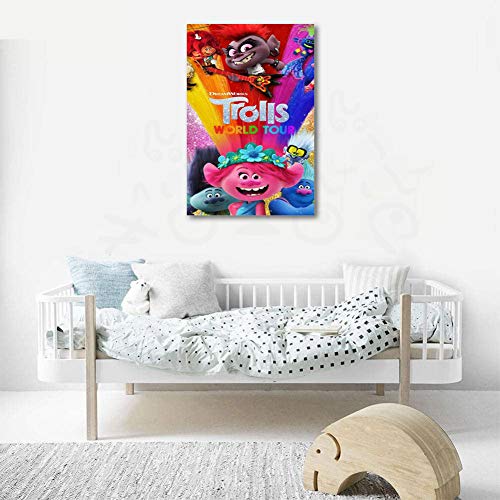 Elliot Dorothy Trolls World Tour Office Decoración de pared para oficina, arte de 12 x 16 pulgadas Trolls World Tour Movie, póster para dormitorio de niños y niñas, estirados y listos para colgar