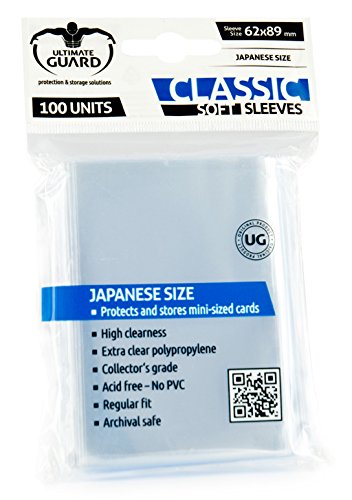 Êltimo Guardia UGD010069 - Casos Suaves clásicas, tamaño de Japón, 100 Piezas, Transparente