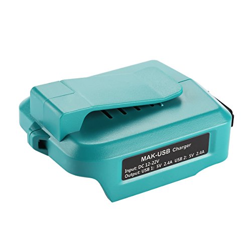 Energup 14.4V ~ 18V USB Adaptador - Complemento fuente de alimentación USB para batería Makita BL1830 BL1840 BL1850