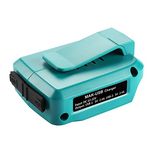 Energup 14.4V ~ 18V USB Adaptador - Complemento fuente de alimentación USB para batería Makita BL1830 BL1840 BL1850