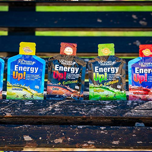 Energy Up Gel Cafeína Sabor Limón. Con plus de sodio. Energía inmediata