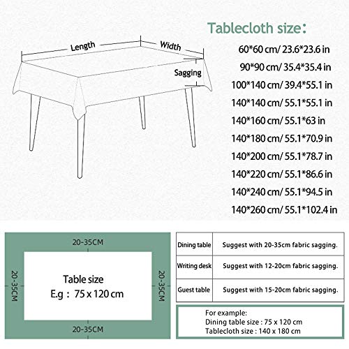 Enhome Mantel Mesa Rectangular Tela, Antimanchas Lavable Square Impresión 3D Girasol Poliéster Manteles para Cocina o Salón Comedor Decoración del Mesa (100x140cm,Naranja Zumo)