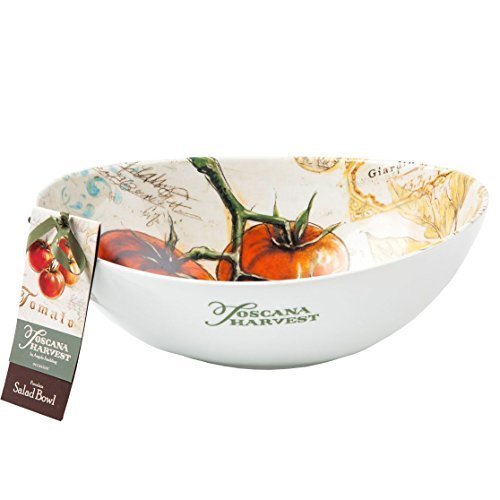 Ensaladera de porcelana Toscana Harvest 29,8 x 22,2 x 10,5 cm