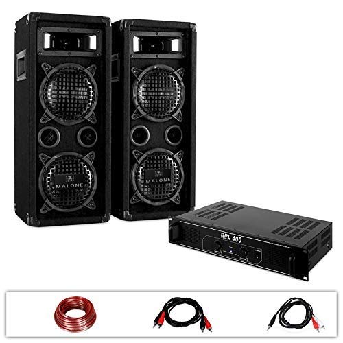 Equipo PA DJ ‘DJ-24’ 1200W Amplificador Altavoces