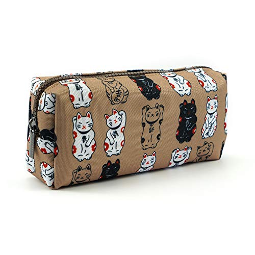 Estuche para lápices de gato japonés con diseño de gato de Maneki Neko