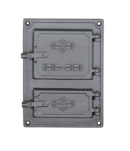 Estufa Puerta Horno Puerta Del Horno Puerta Puerta Horno para pizza Madera del Horno Puerta Horno de piedra para puerta de hierro fundido, medidas exteriores: 275 X 375 Mm, öffnungsrichtung: Derecho