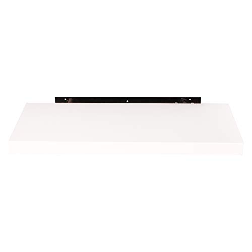 EUGAD Estantería Pared Madera Blanco Estante Flotante para Colgar Libro CD en Cocina Salon Dormitorio 80cm 0044QJ