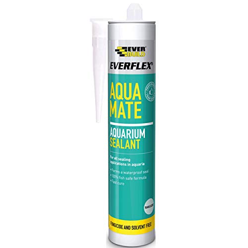 Everbuild Aquatr Everflex Aqua Mate - Silicona para acuarios, transparente, 295 ml