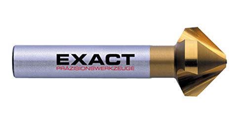 Exact 5562 - Avellanador cónico (90°, diámetro de 25,0 mm, HSS, revestimiento TIN, DIN 335C)