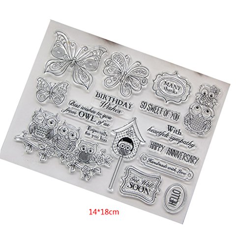 exing transparente sello Clear Stamp Cling Seal DIY Scrapbook Embossing álbum Decor Craft