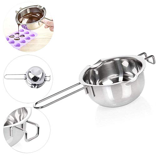 fablcrew 1pcs cuenco olla recipiente de baño María en inoxidable bol de fondre leche herramientas repostería de horno mantequilla de chocolate con leche con asa