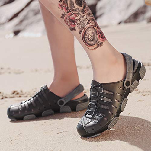 Fannyfuny_Zapatos Hombres Zuecos Hombre Zuecos para Unisexo Zapatillas de Trabajo Zapatos Mujeres Sandalias Verano Zuecos Hombre Playa Piscina Sanitarios Sandalias 40-45