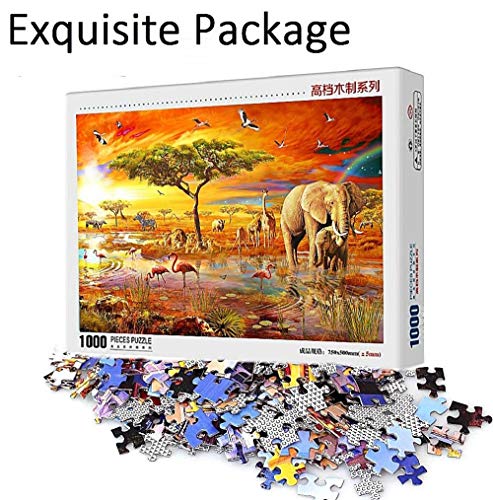 FAWFAW Rompecabezas para Niños Y Adultos 1000 Piezas, Césped Y Jardín, El Mar Mediterráneo, 1500/1000/500/300 Piezas, Juegos De Puzzle Decoración para El Hogar