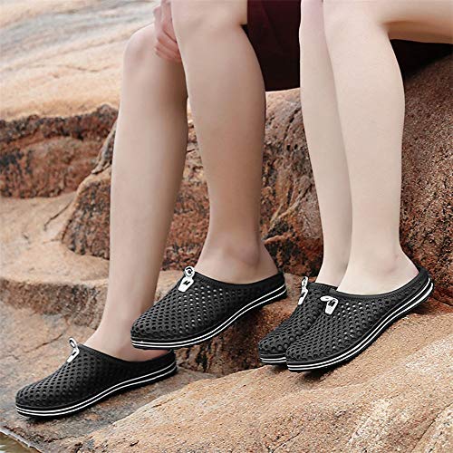 FELZ Chanclas Unisex Adulto Zuecos Unisex Adulto Sandalias de Playa Casuales para Hombre y para Mujer Hollow out Zapatillas Transpirables Zapatos Planos