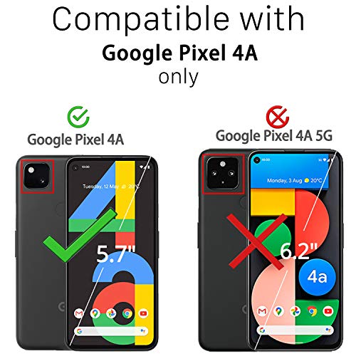 Ferilinso [4 Pack] Piezas Protector de Pantalla para Google Pixel 4A 4G [NO Apto para la edición 5G] Cristal Templado + 2 Piezas Protector cámara Protector de Lente de Cámara [9H Dureza]