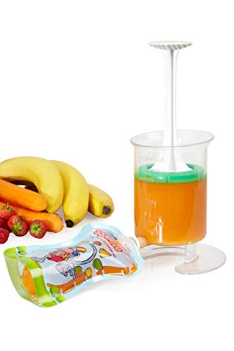 Fill'n Squeeze, Paquete de Relleno de Bolsas de Alimentos Resellables Reusables para Destete de bebés y Alimentación de niños, 10 x 150 ml