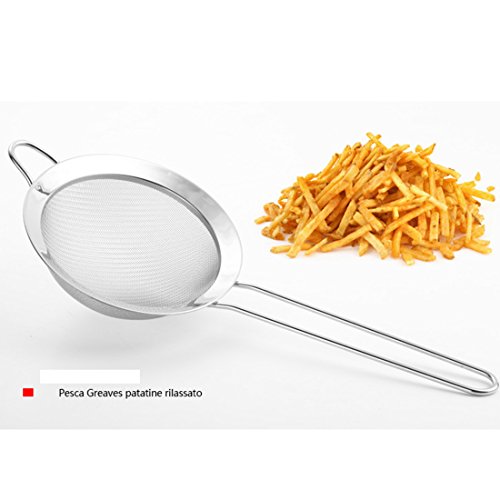Fine Mesh Stainless Steel Strainers Screen Mesh Oil Strainer Flour Sieve Baking Tools Practical Tools