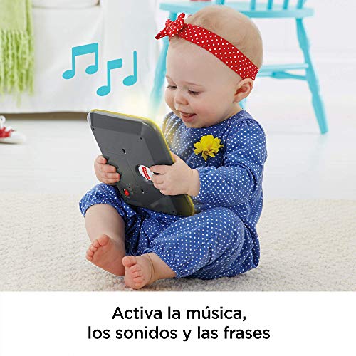 Fisher-Price Mi primera tablet, juguete electrónico bebé +1 año (Mattel CDG61)