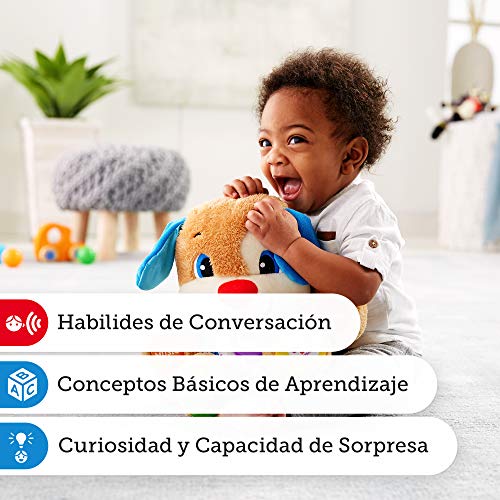 Fisher-Price Perrito primeros descubrimientos, juguete bebé +6 meses (Mattel FPM53)