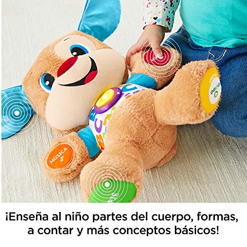 Fisher-Price Perrito primeros descubrimientos, juguete bebé +6 meses (Mattel FPM53)